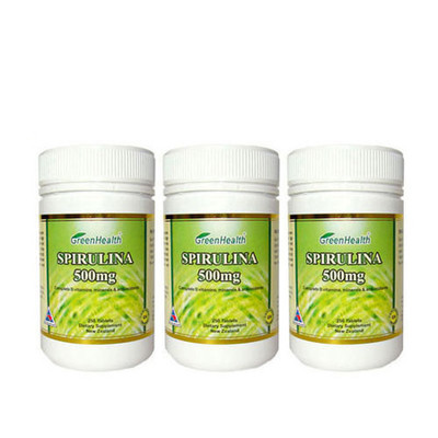 Greenhealth天然螺旋藻片 3瓶装